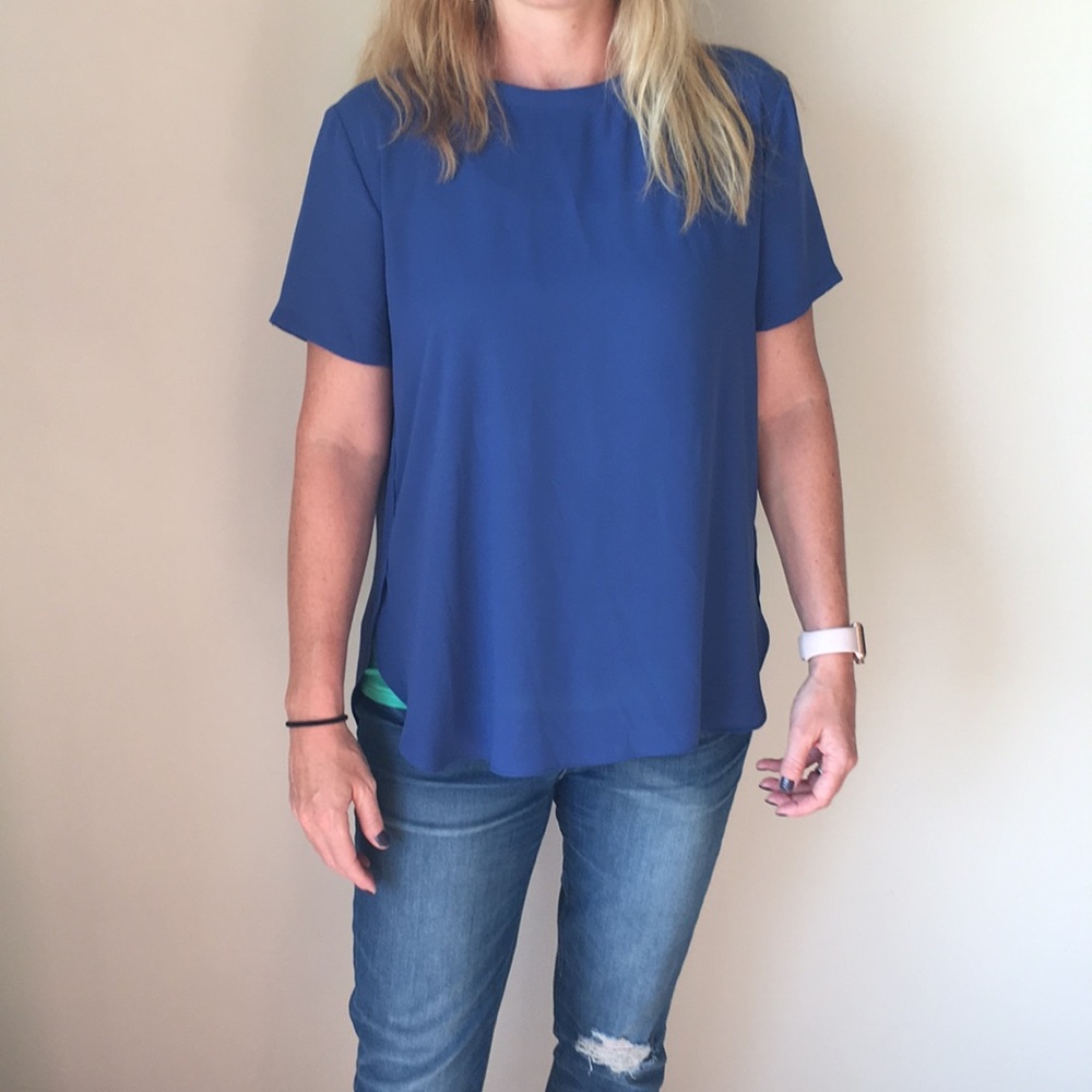 Loft short sleeve dress shirt sz M